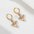 Pendientes Aro Abeja Brillante