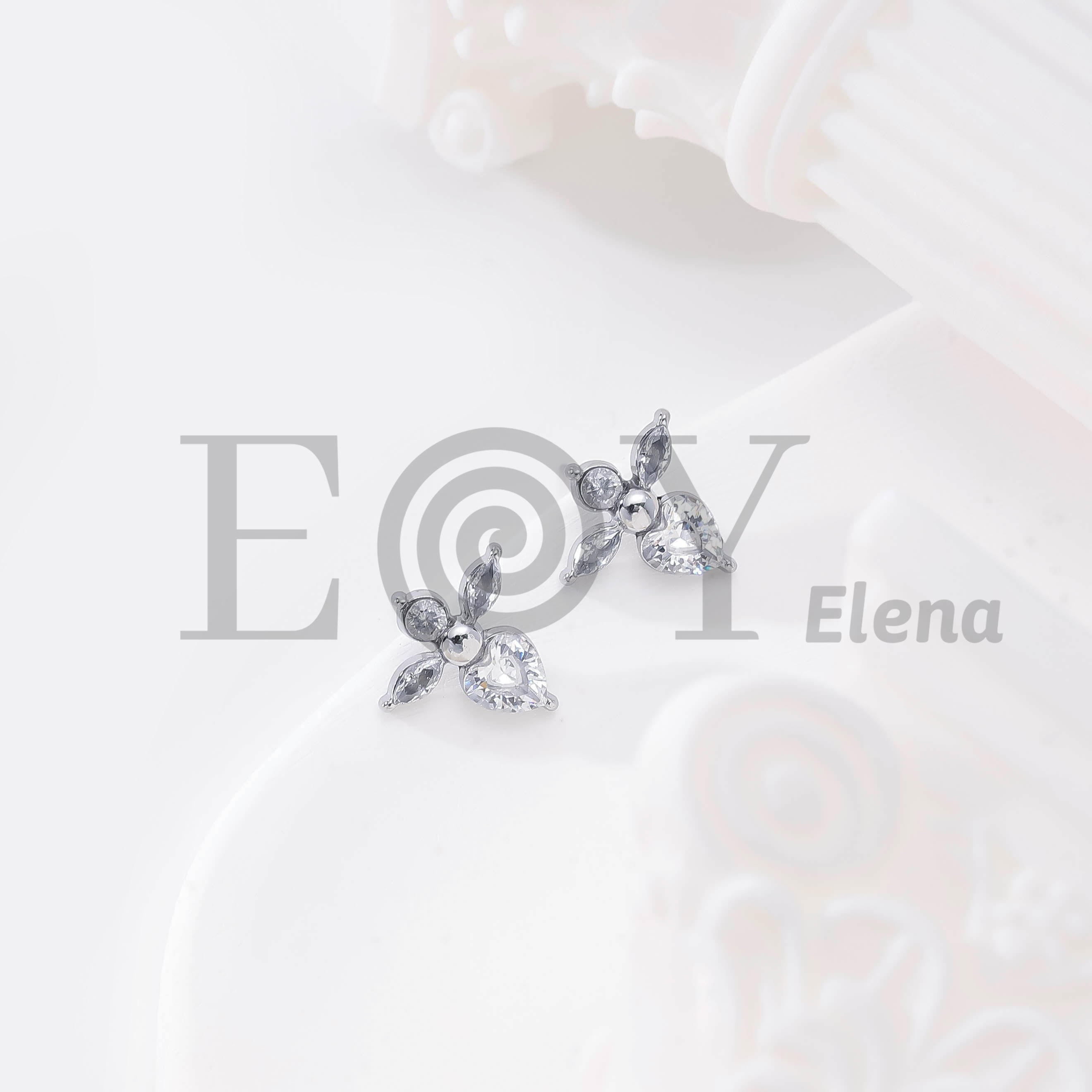 Pendientes Flor de Cristal