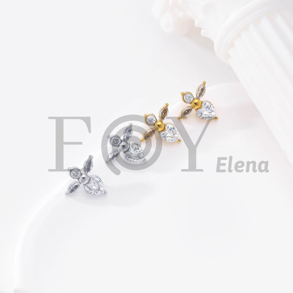 Pendientes Flor de Cristal