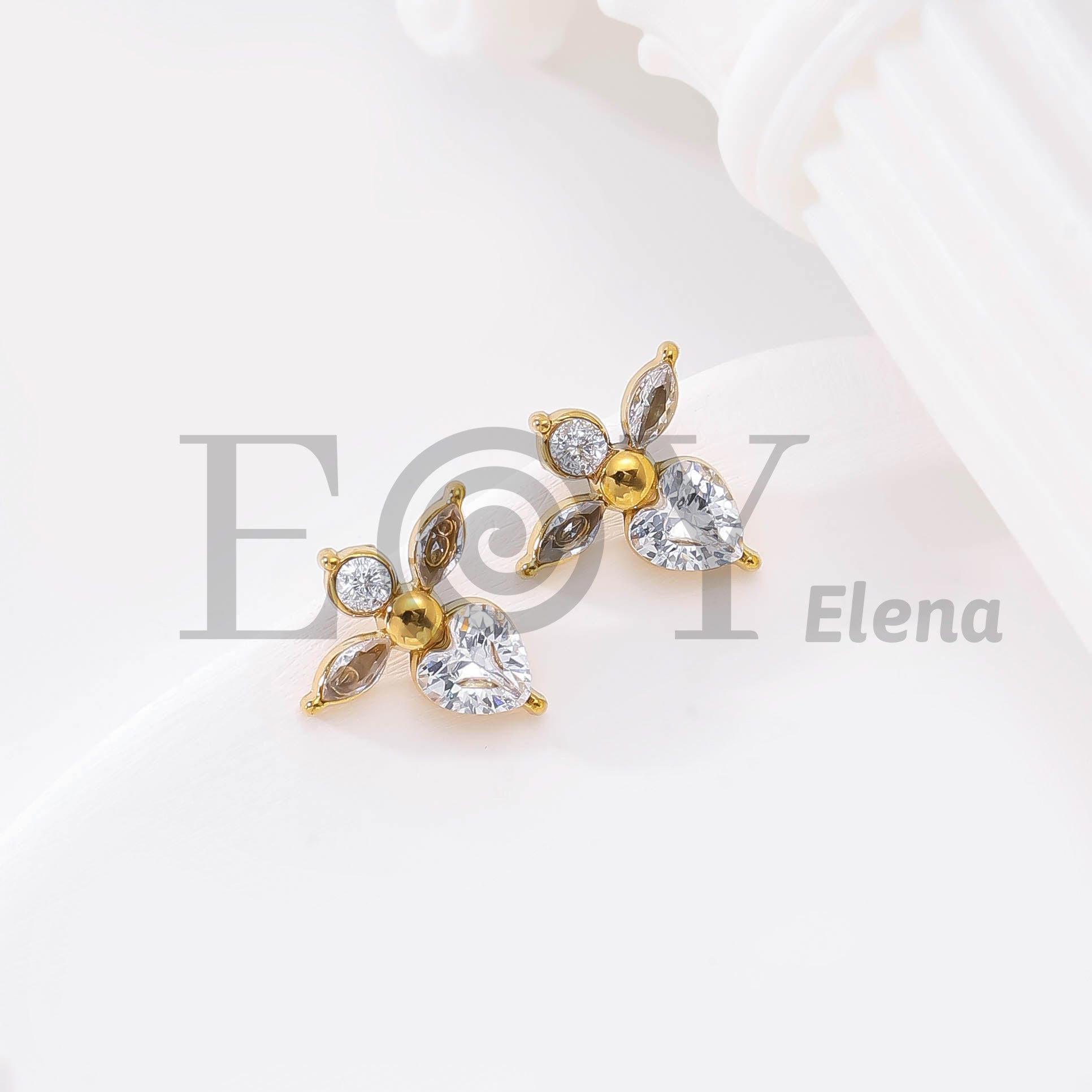 Pendientes Flor de Cristal