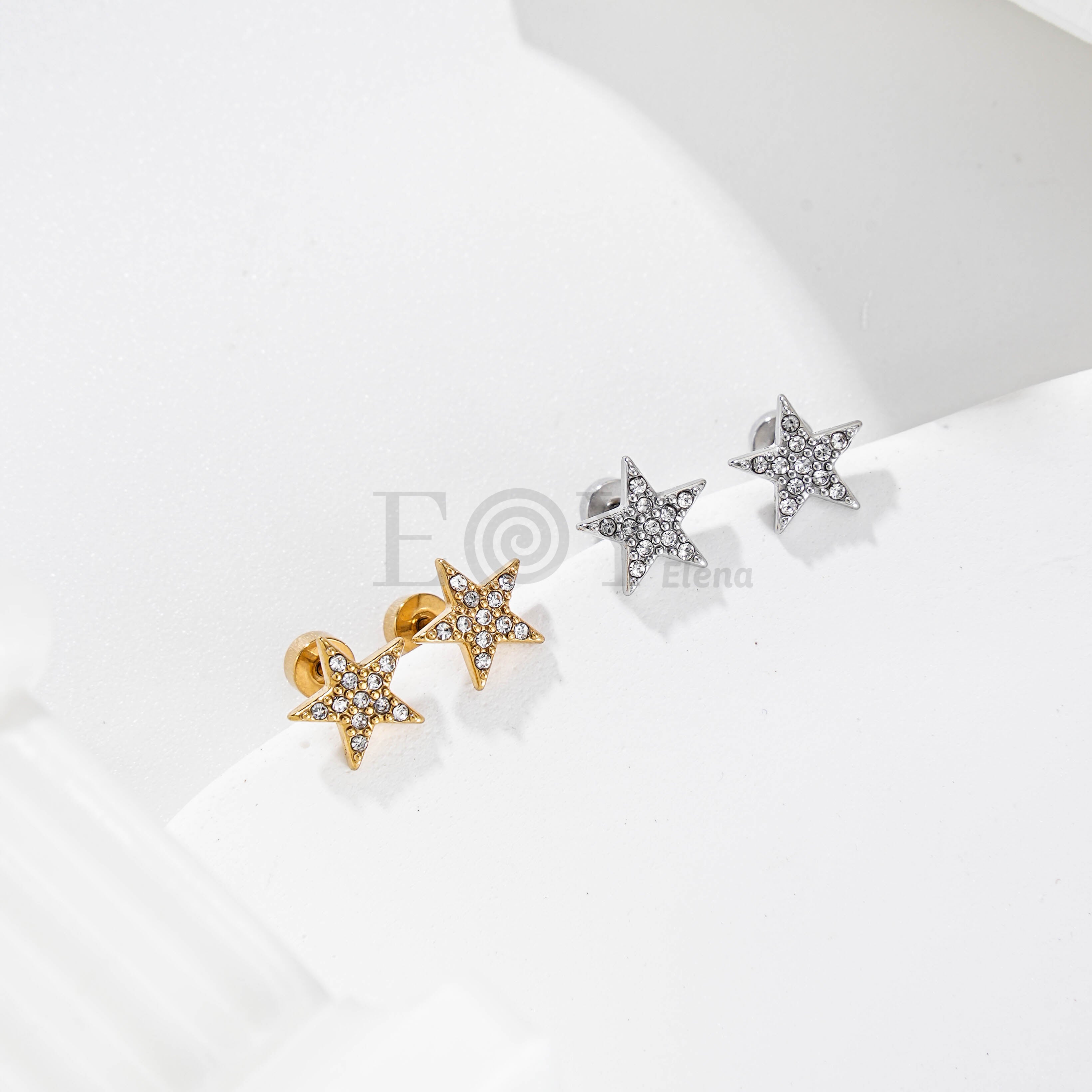 Pendientes Estrella Brillante