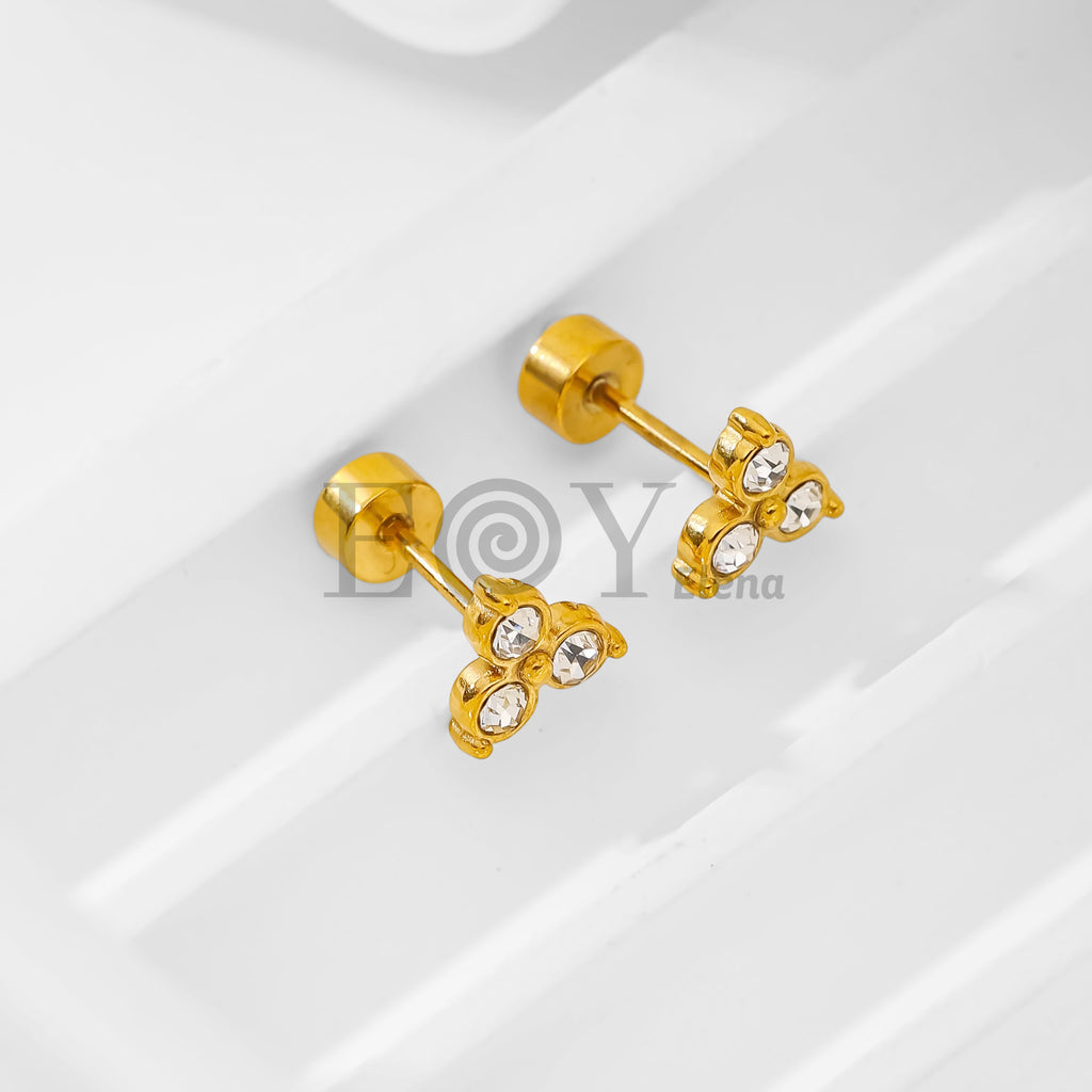 Pendientes triple circonita