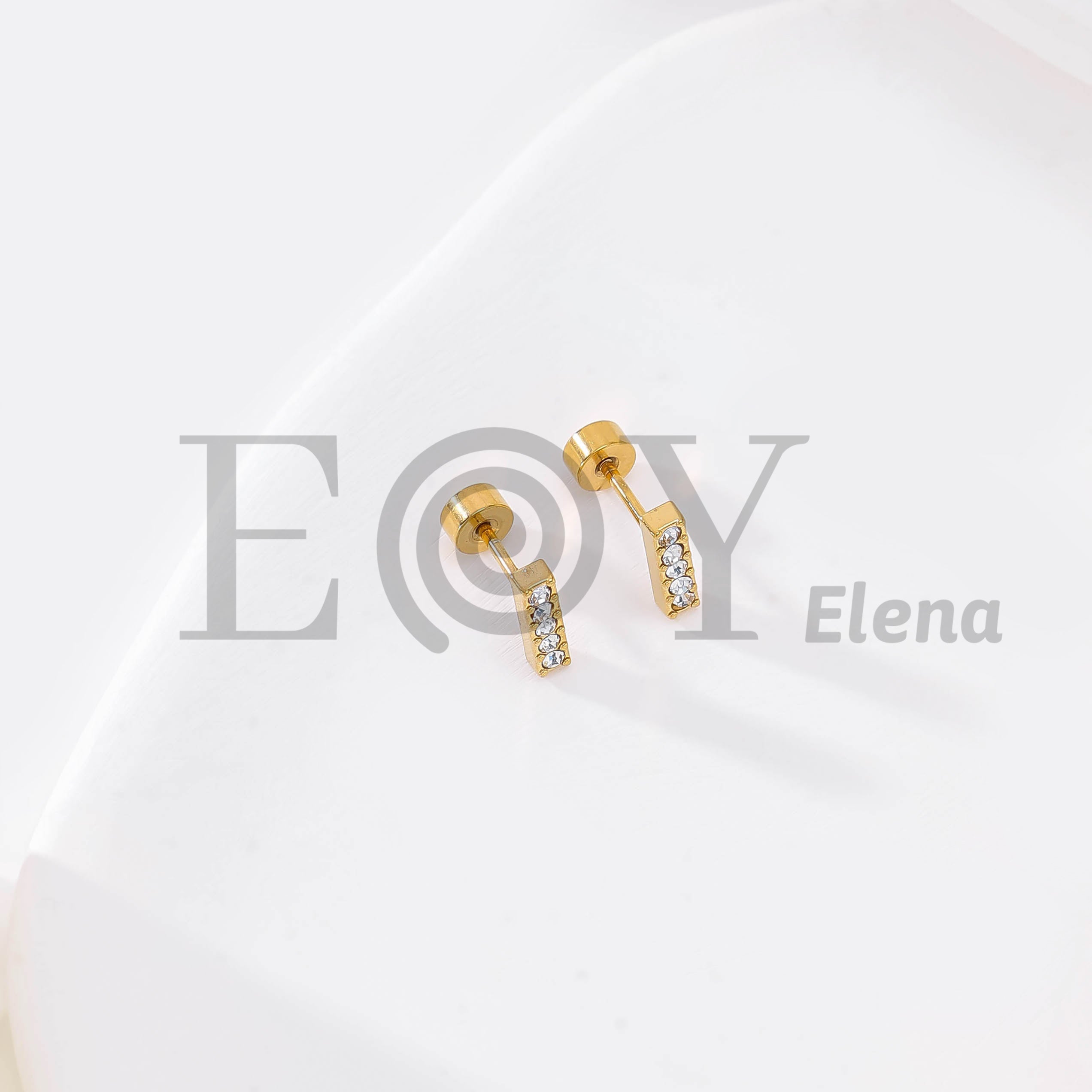 Pendientes Barra con Circonitas