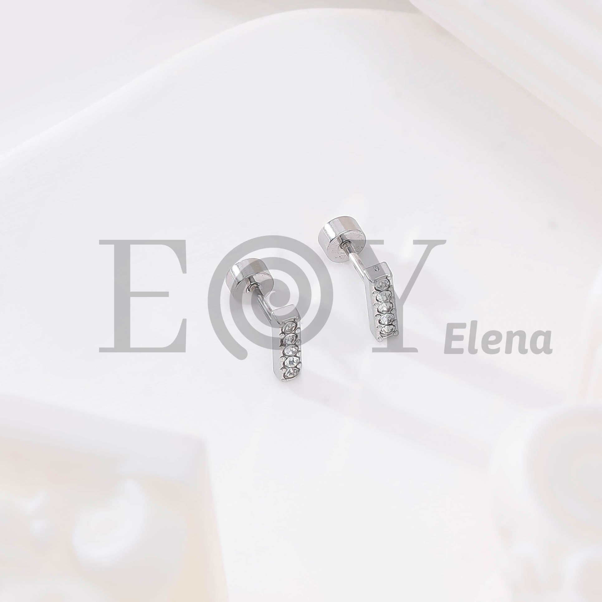 Pendientes Barra con Circonitas