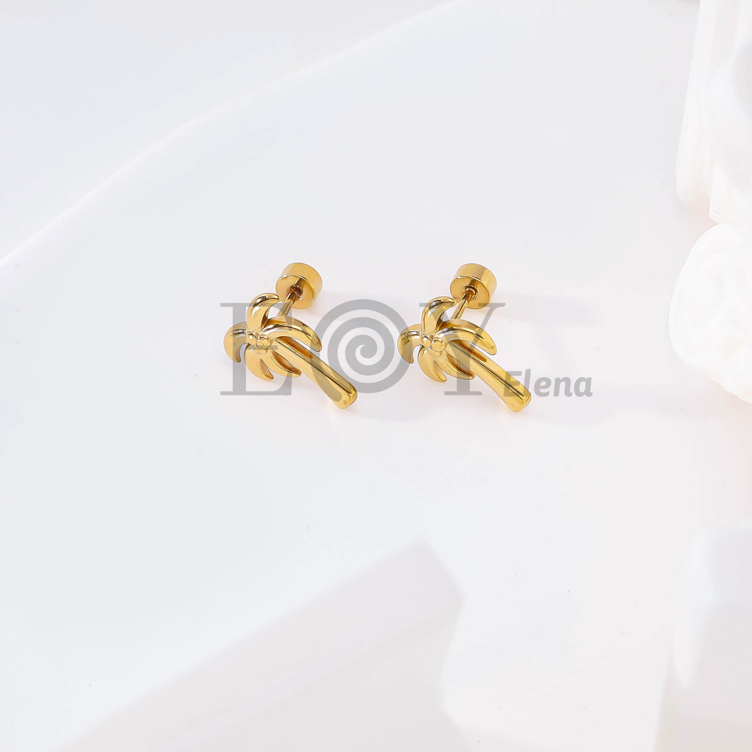 Pendientes Palmera Tropical