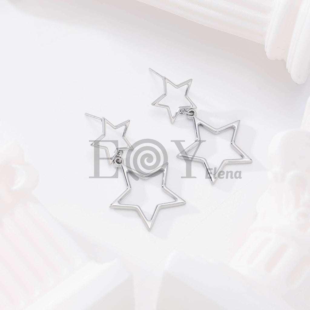 Pendientes Estrella Doble