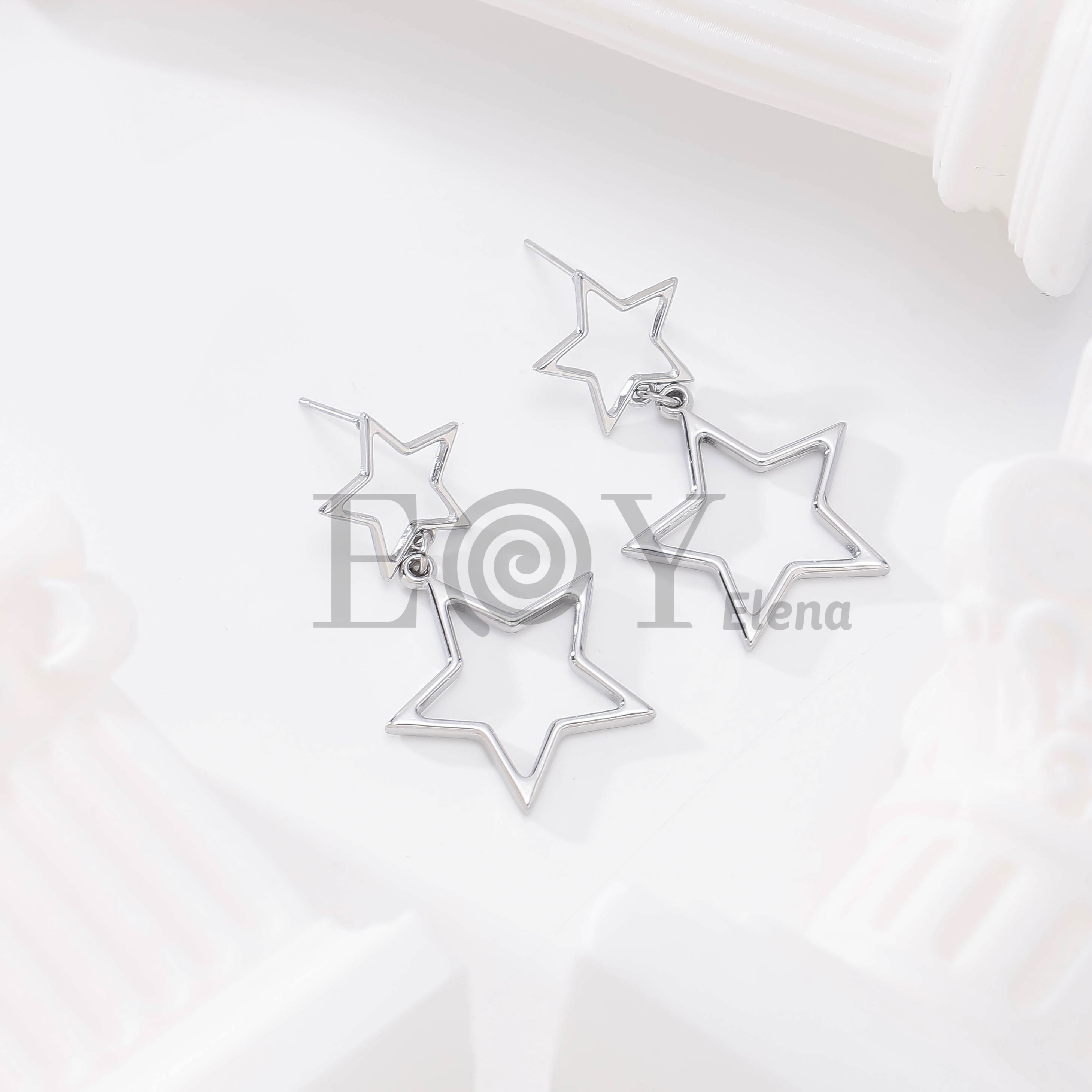 Pendientes Estrella Doble