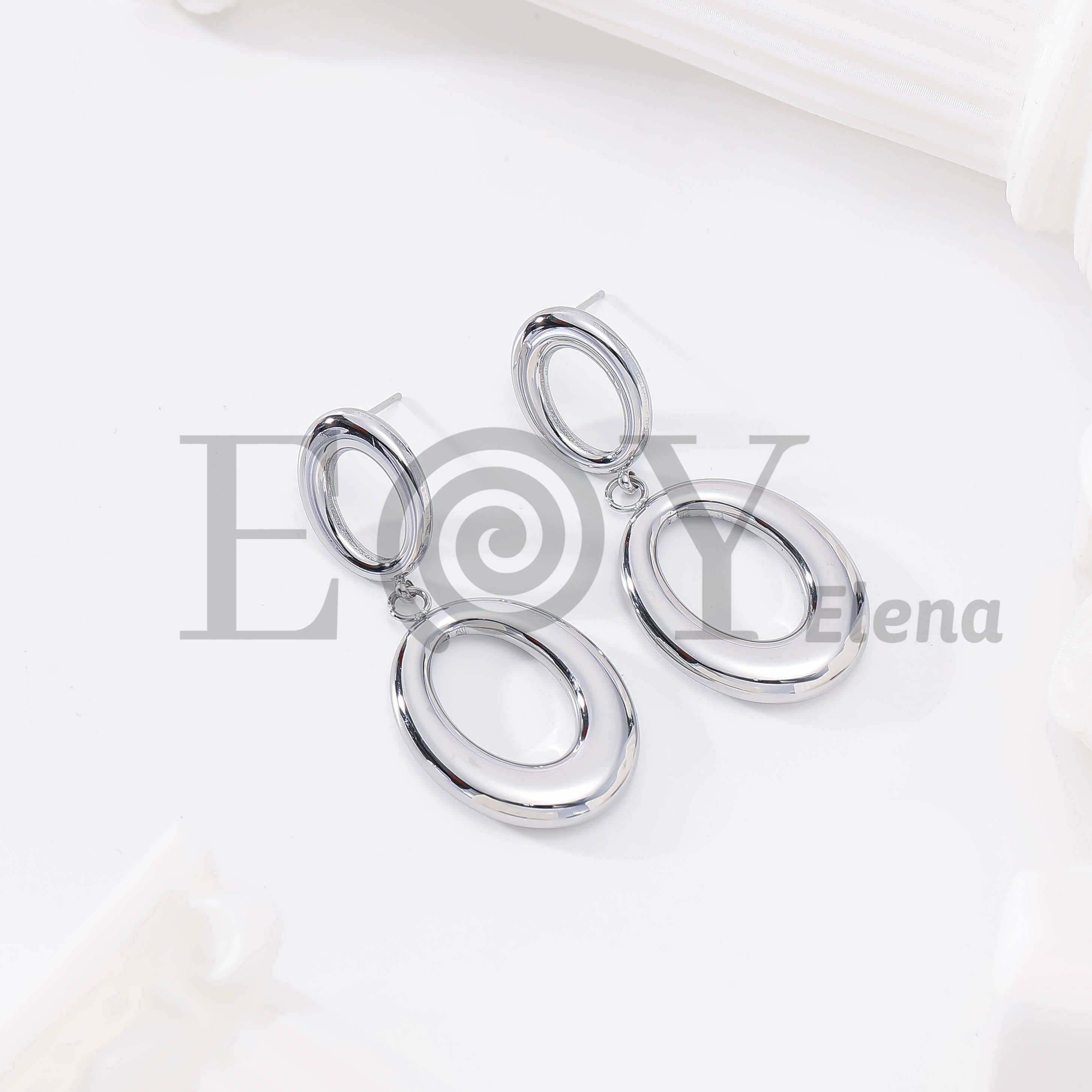Pendientes Ovalados Dobles