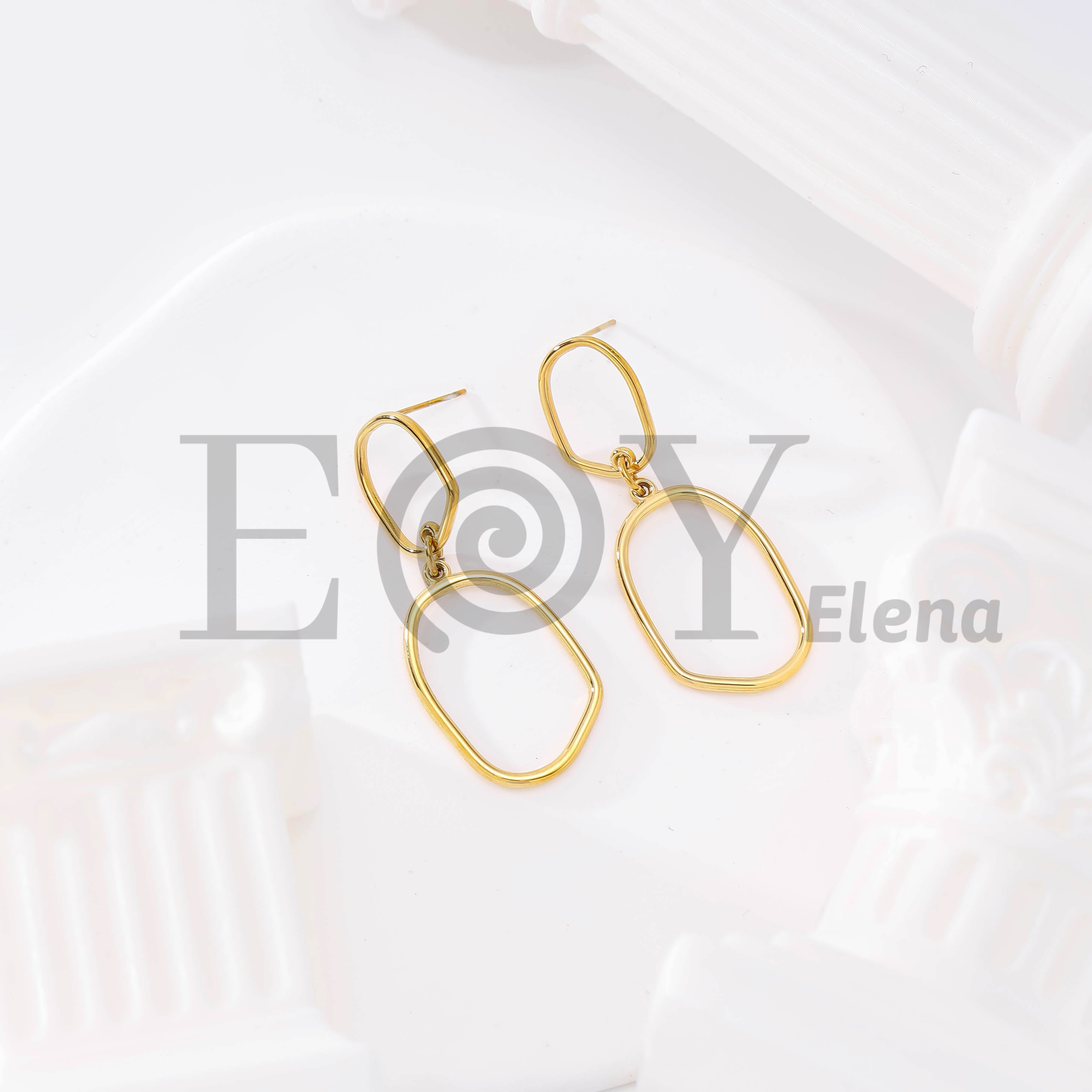 Pendientes Óvalo Minimal