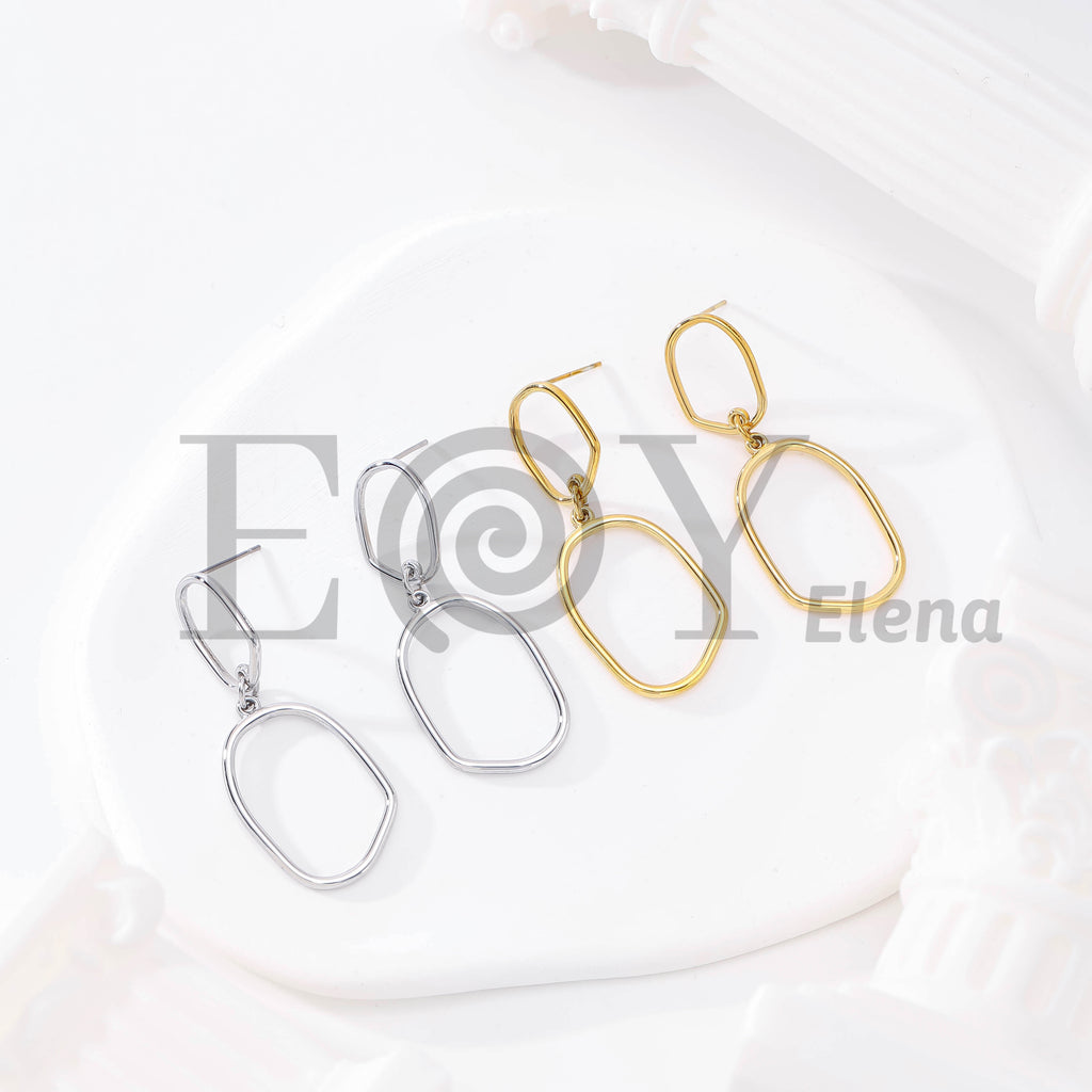 Pendientes Óvalo Minimal