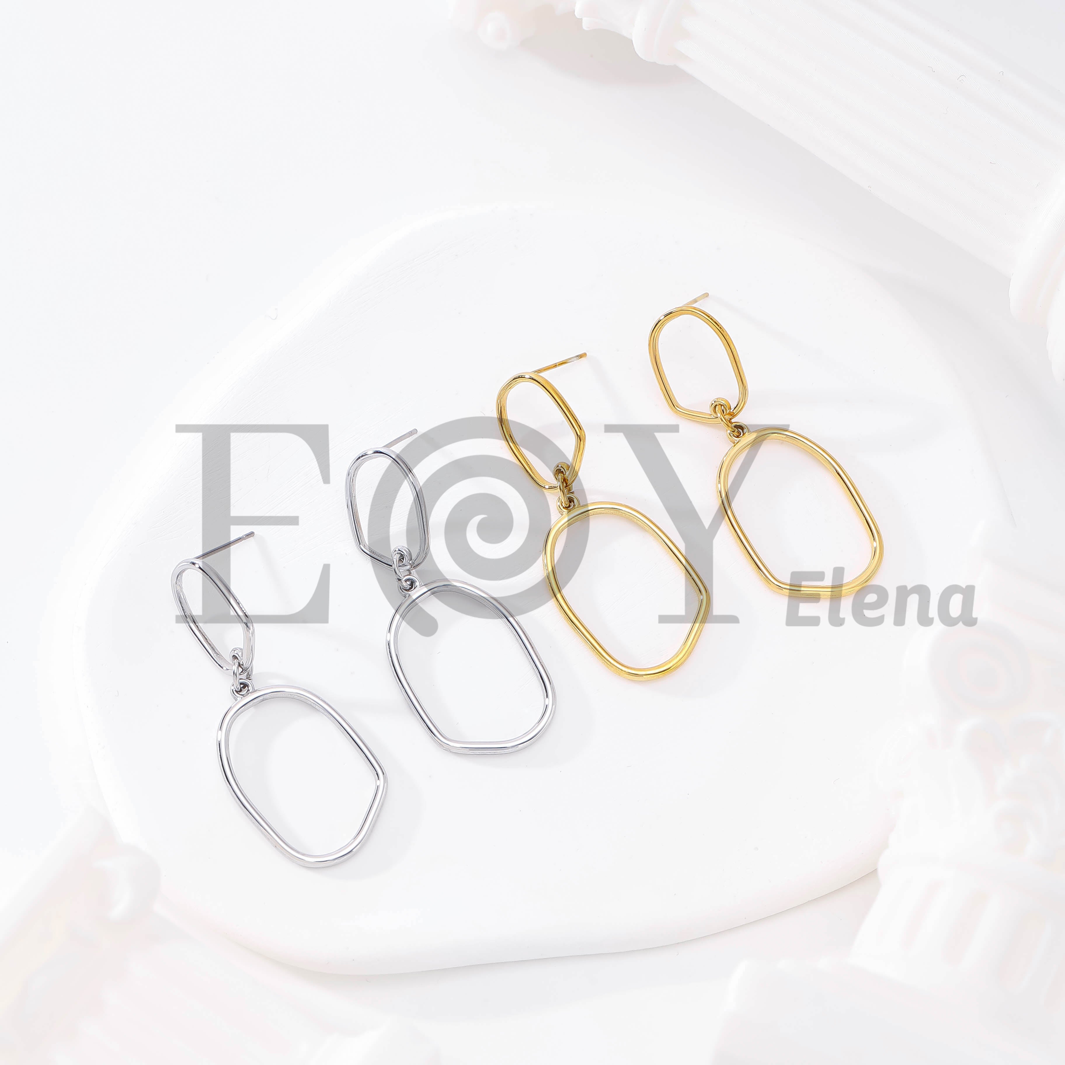 Pendientes Óvalo Minimal