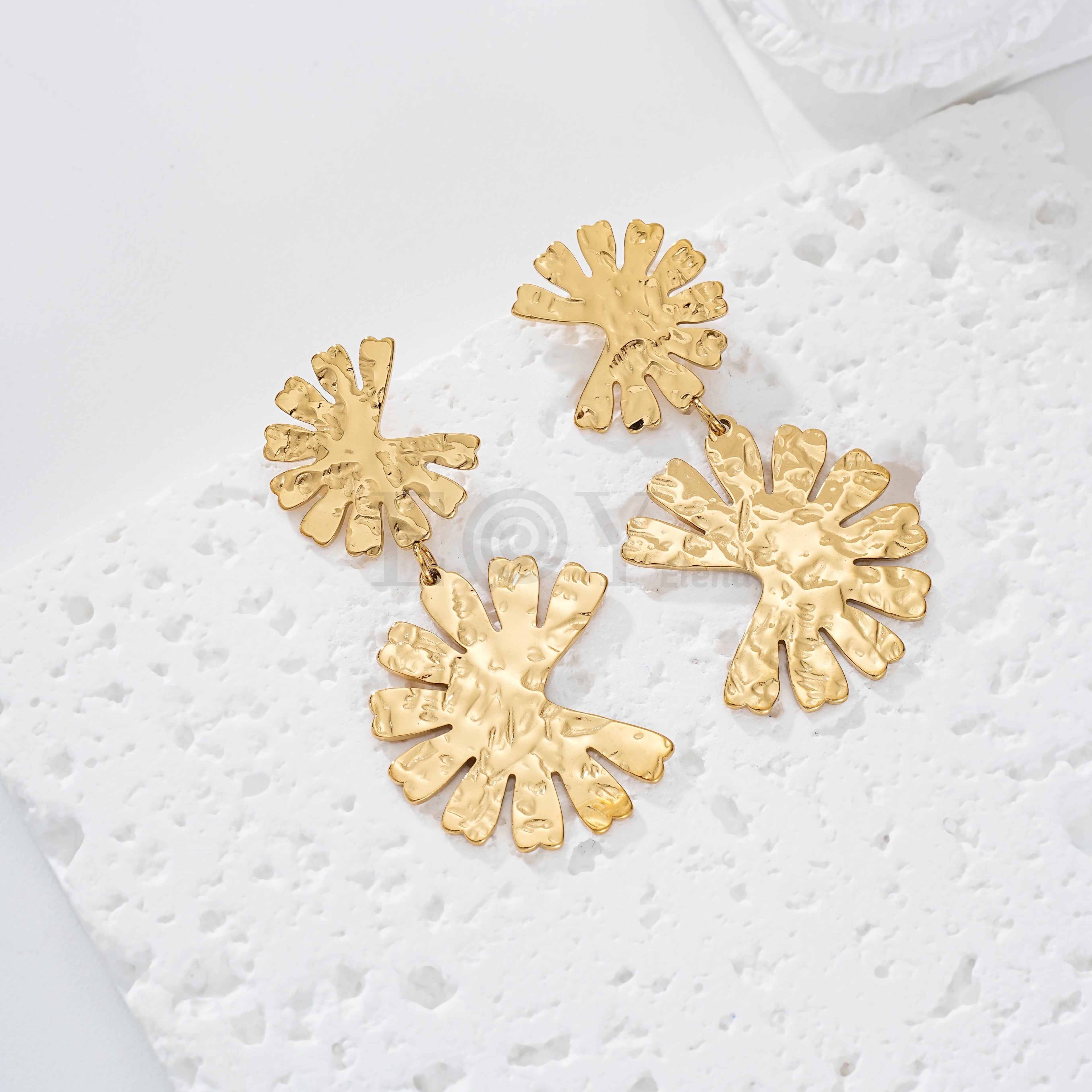 Pendientes doble textura