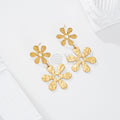 Pendientes doble flor