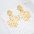 Pendientes hoja textura
