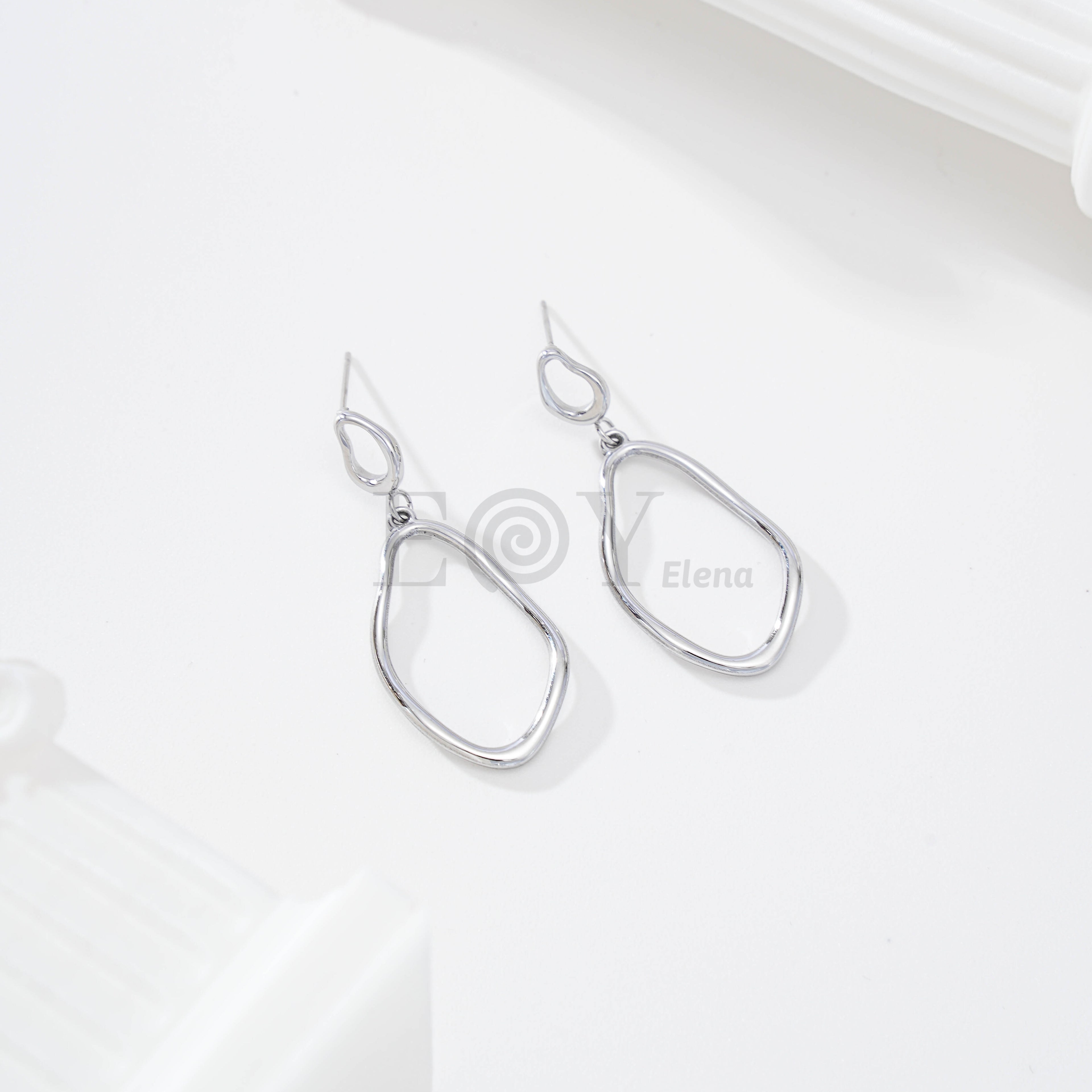 Pendientes doble aro regular
