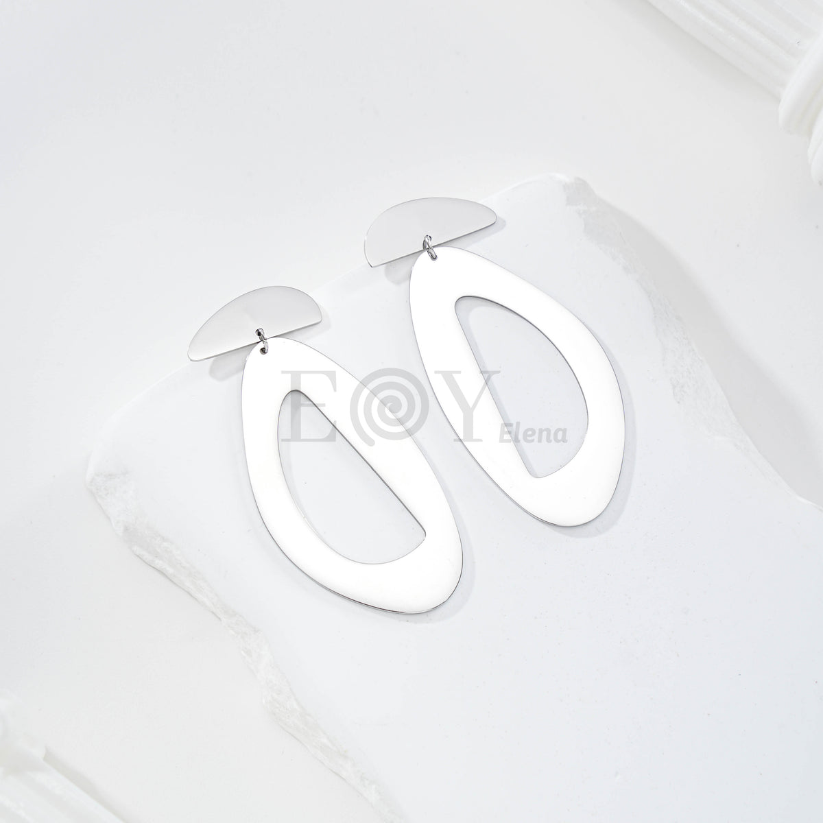 Pendientes chapa forma irregular