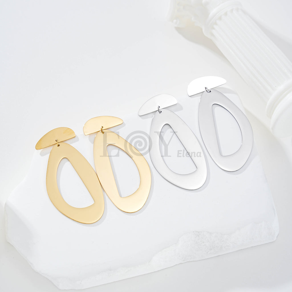 Pendientes chapa forma irregular
