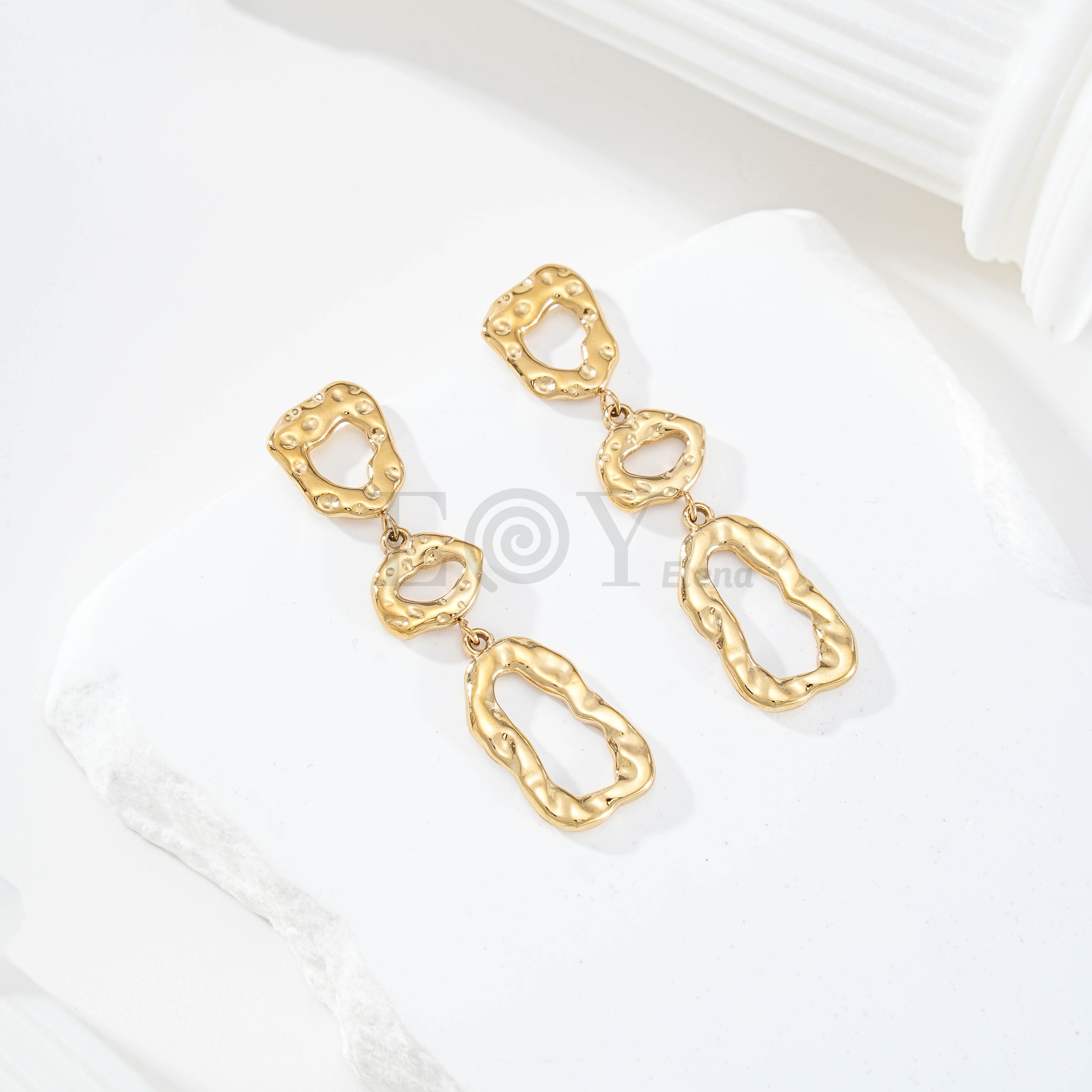 Pendientes de forma irregular largos