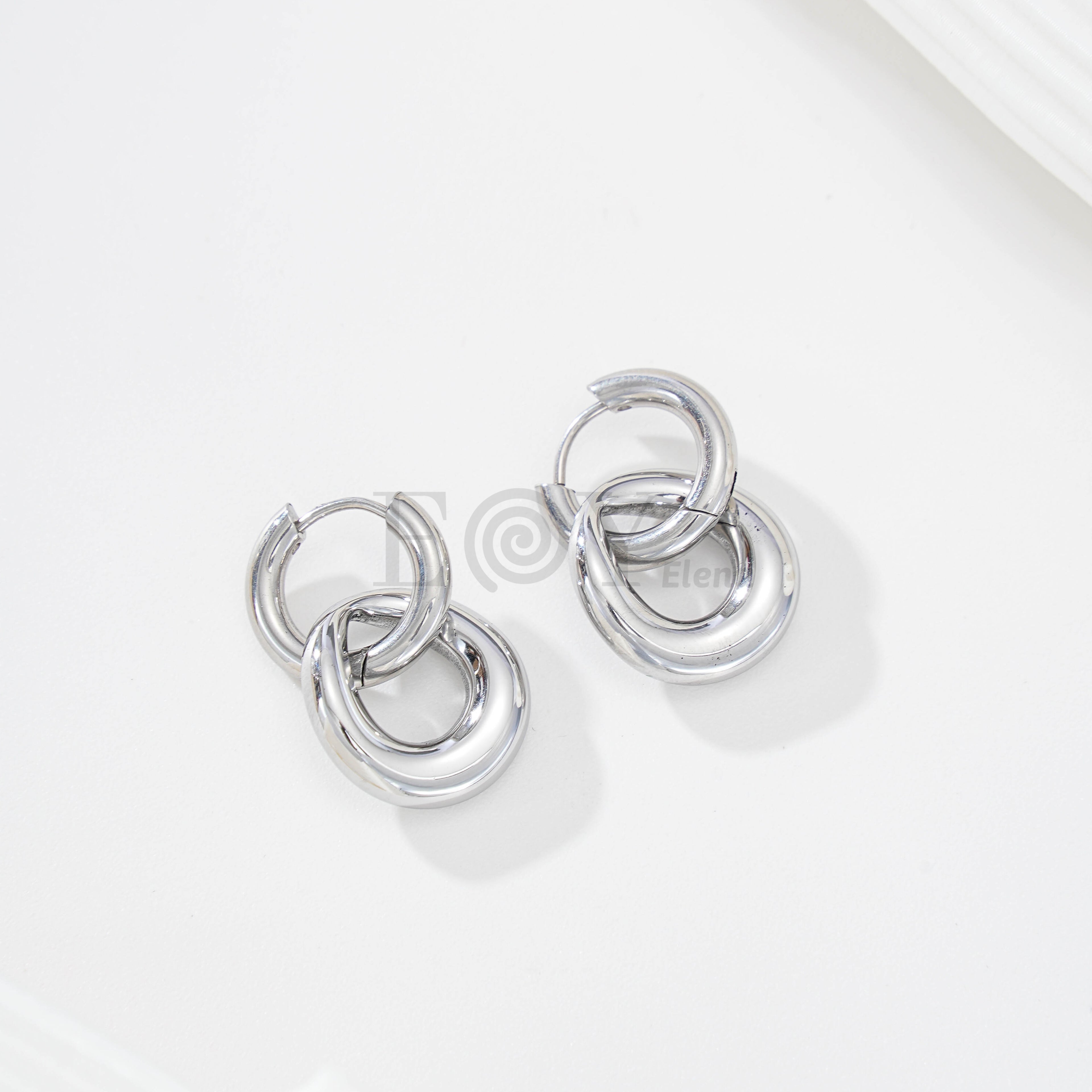 Pendientes de doble aro