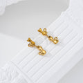 Pendientes doble gato acero