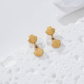 Pendientes doble concha