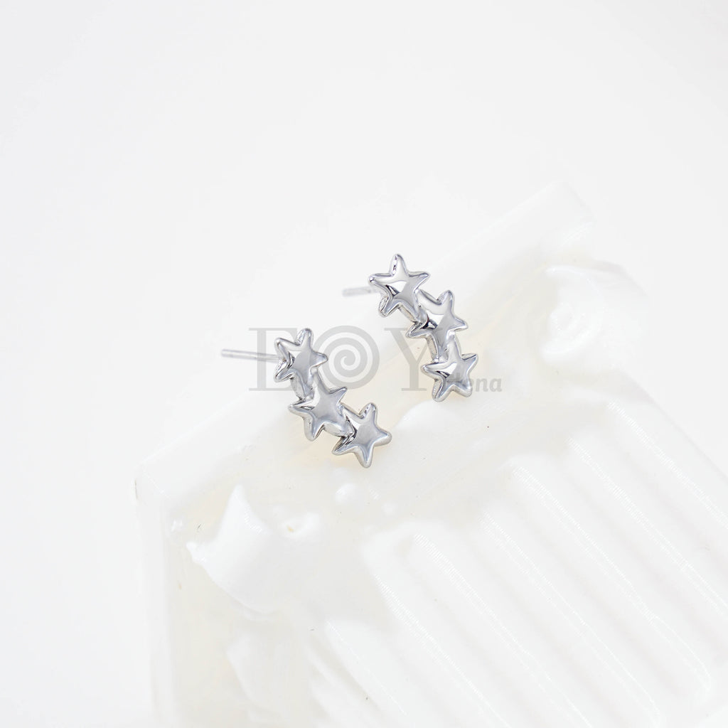 Pendientes triple estrella