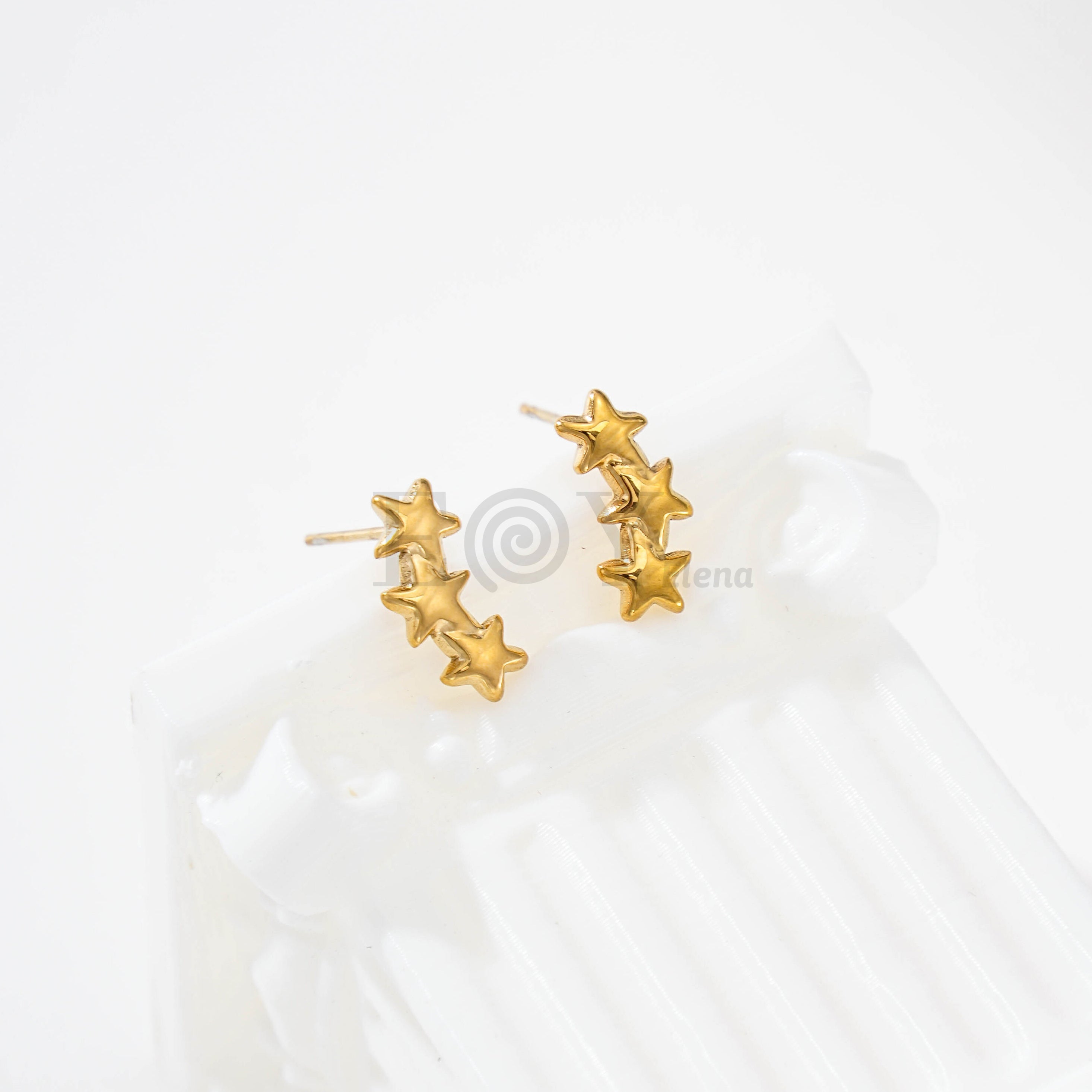 Pendientes triple estrella