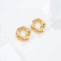 Pendientes circulares acero
