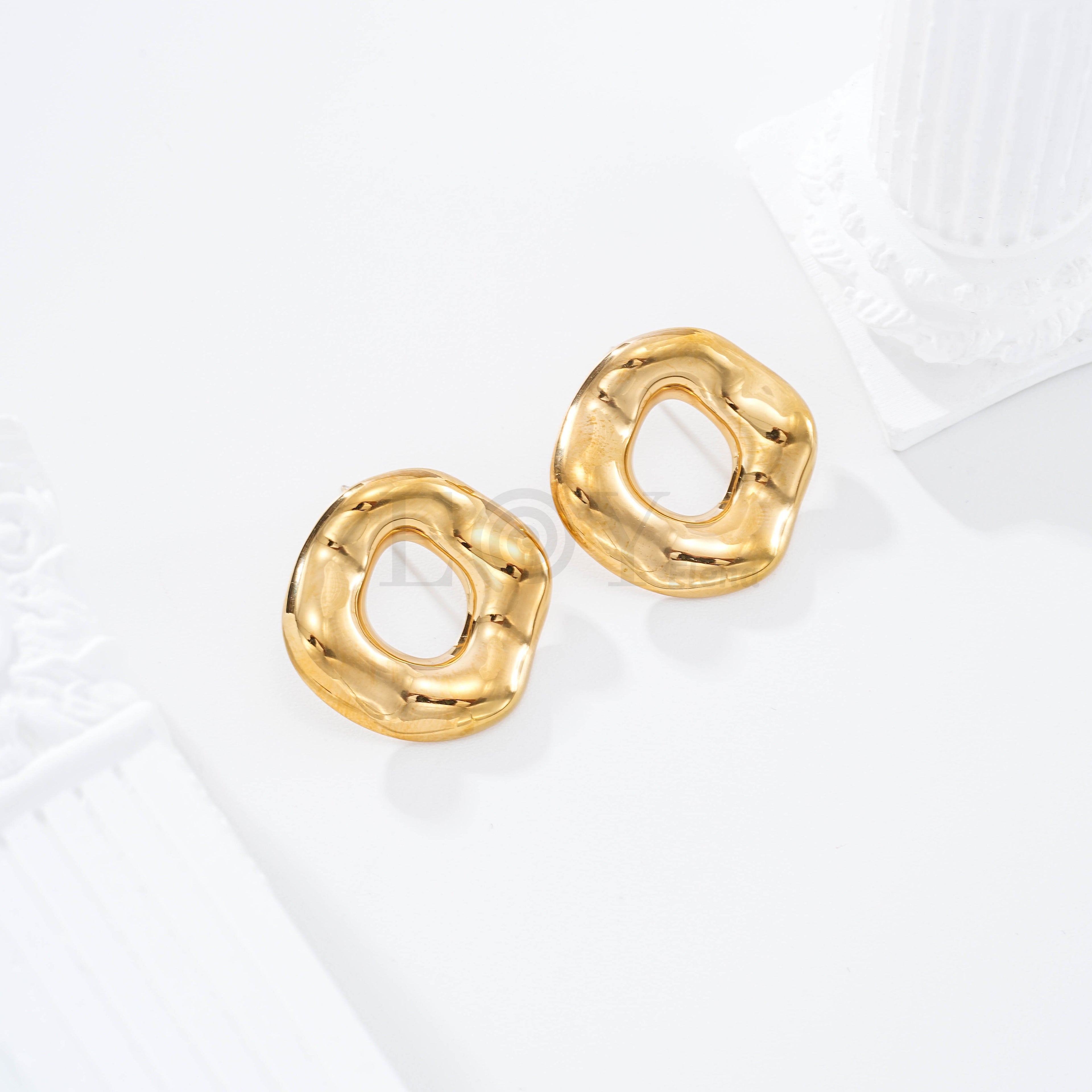 Pendientes circulares acero