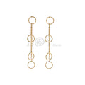Pendientes con aros colgantes acero