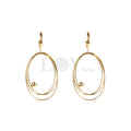 Pendientes con aros y bola acero