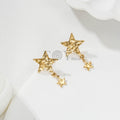 Pendientes doble estrella