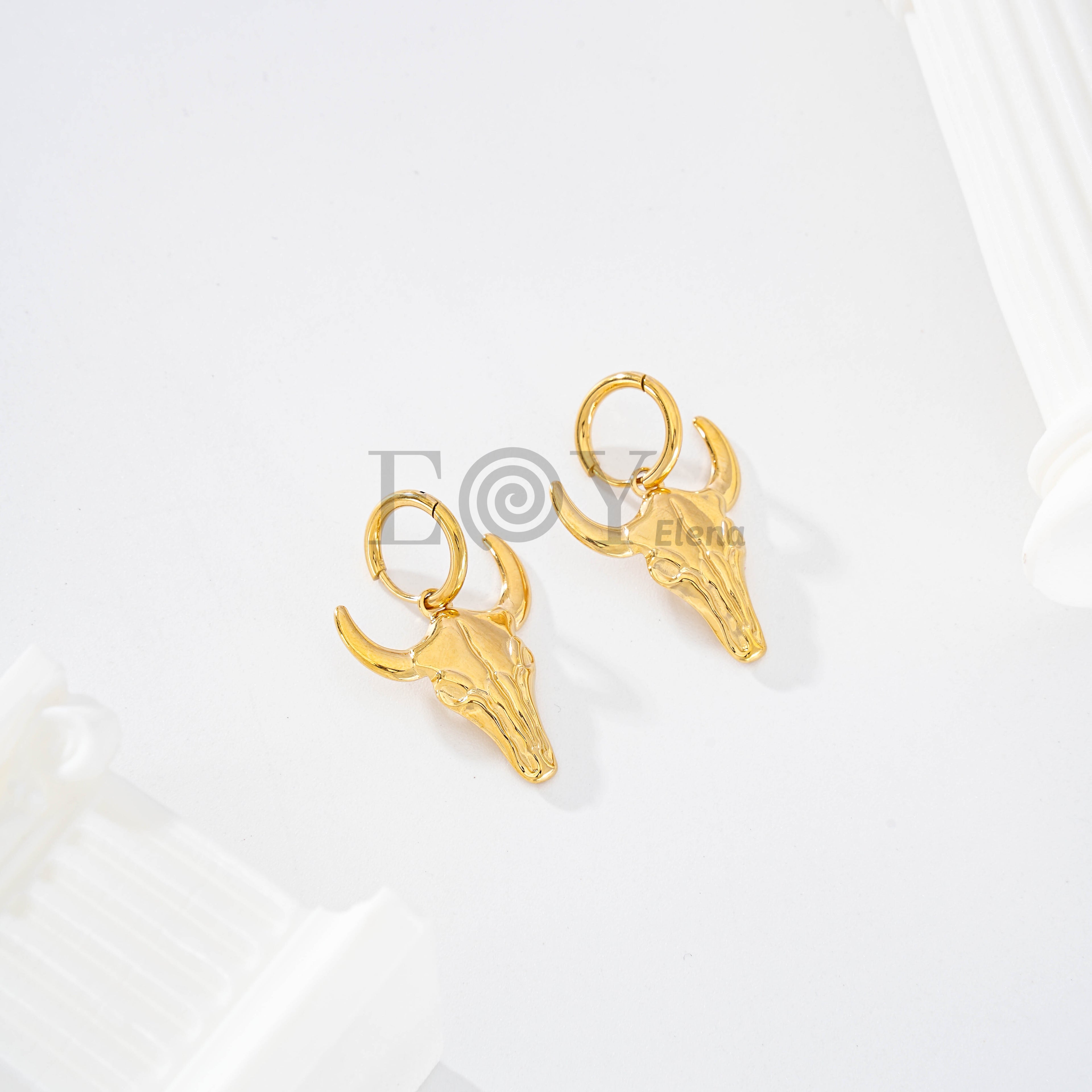 Pendientes de aro toro