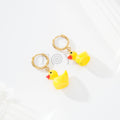 Pendientes de aro pato