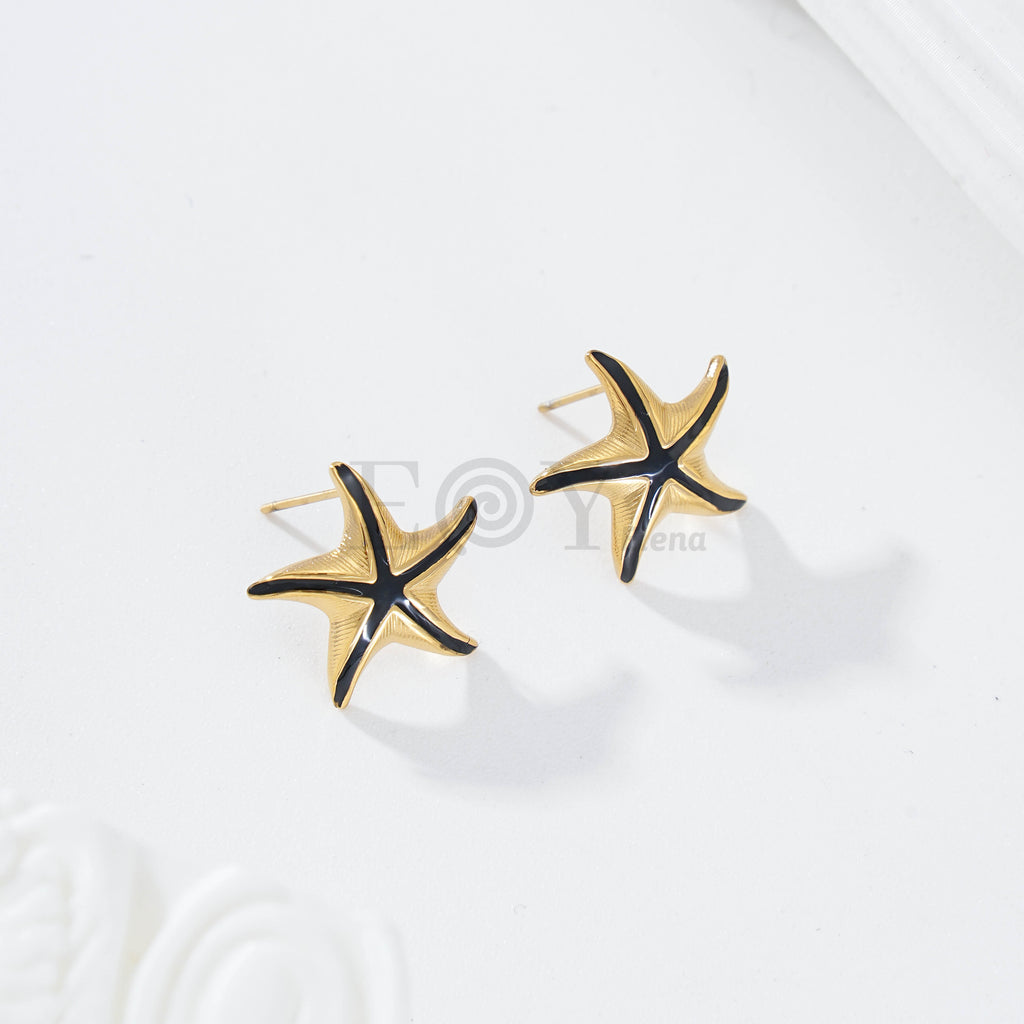Pendientes estrella de mar color