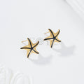 Pendientes estrella de mar color