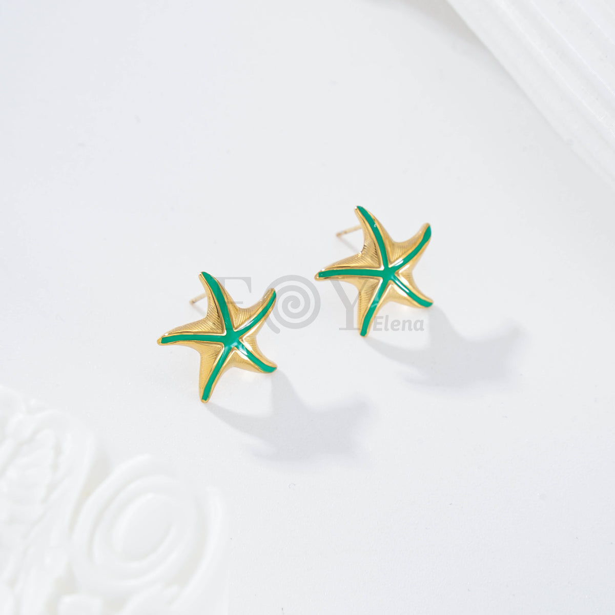 Pendientes estrella de mar color