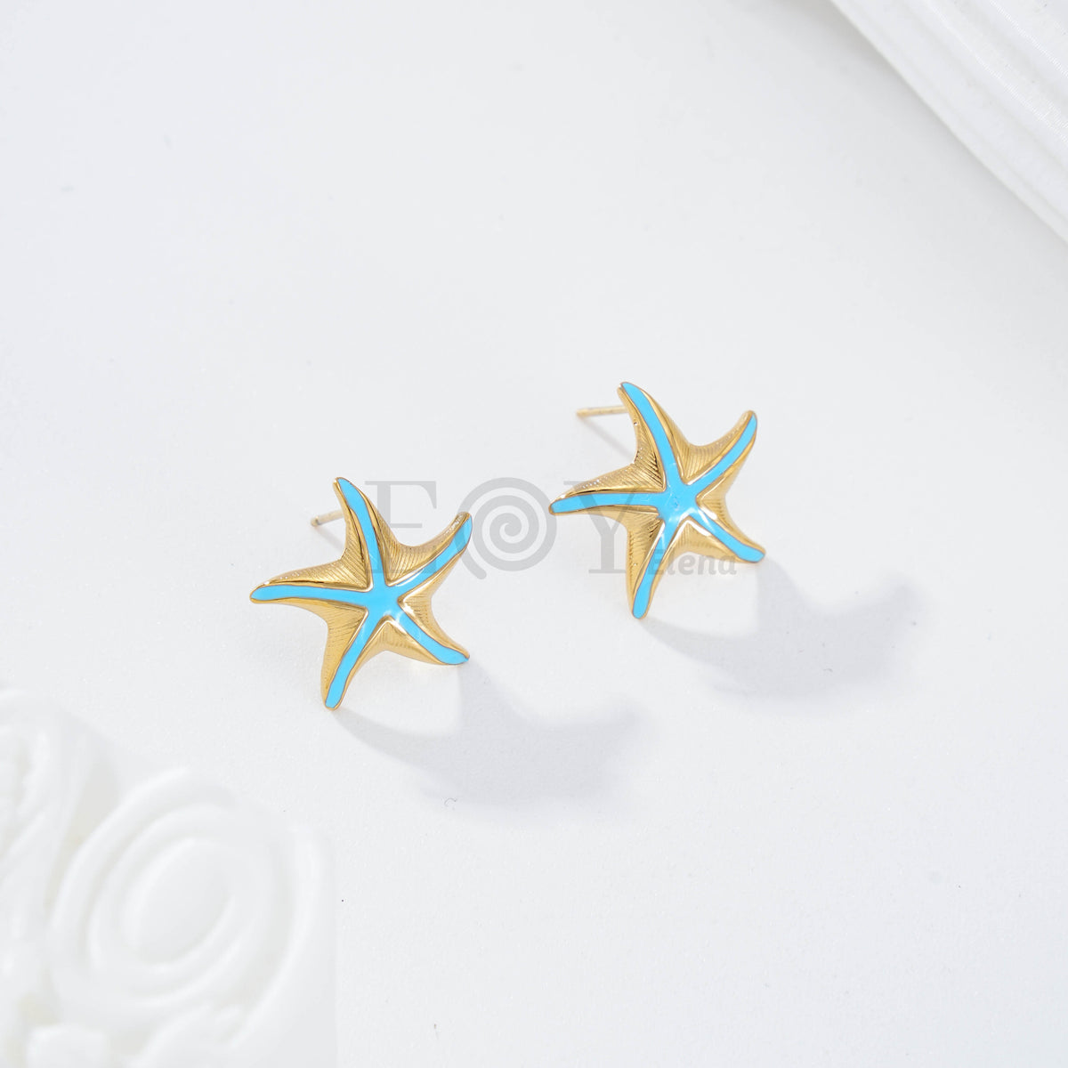 Pendientes estrella de mar color