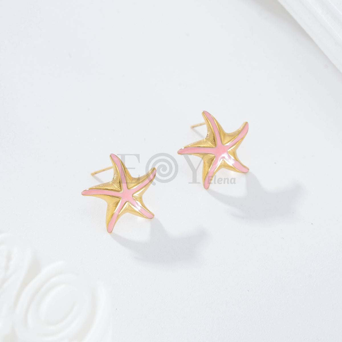 Pendientes estrella de mar color