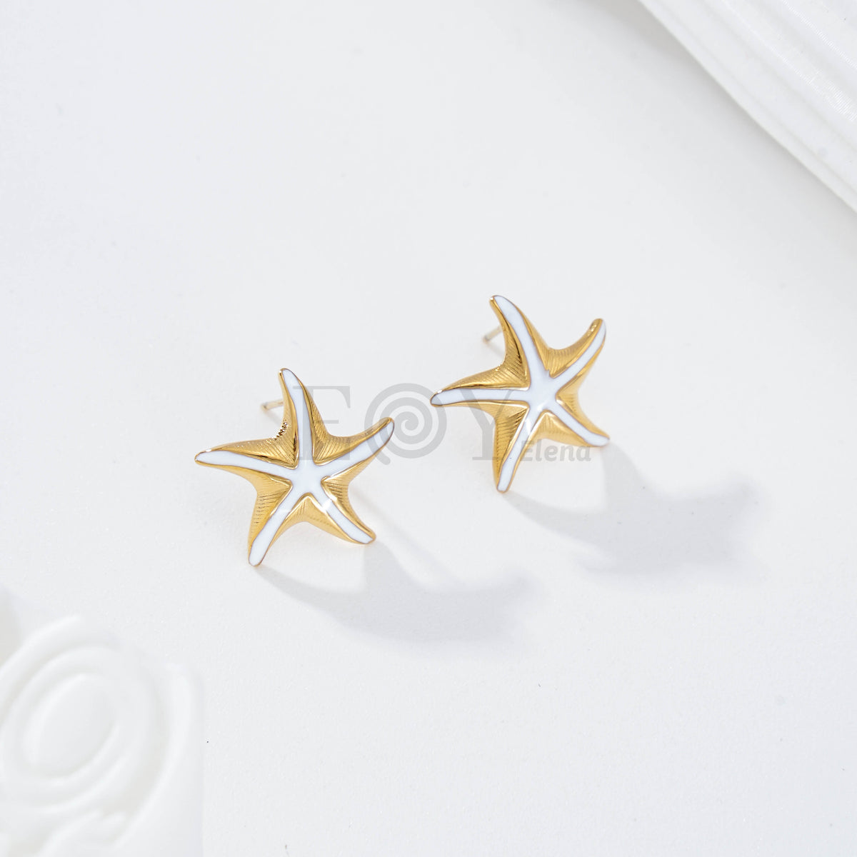 Pendientes estrella de mar color