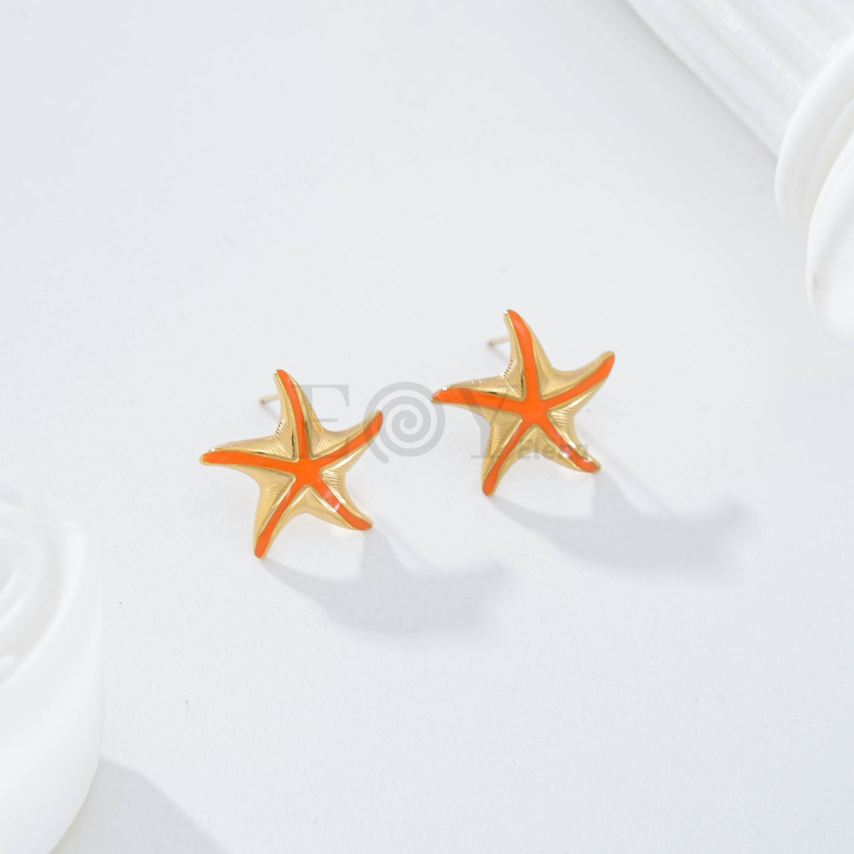 Pendientes estrella de mar color