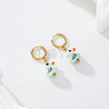 Pendientes aro pato color