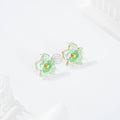 Pendientes flor color