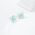 Pendientes flor color