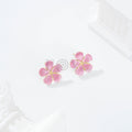 Pendientes flor color
