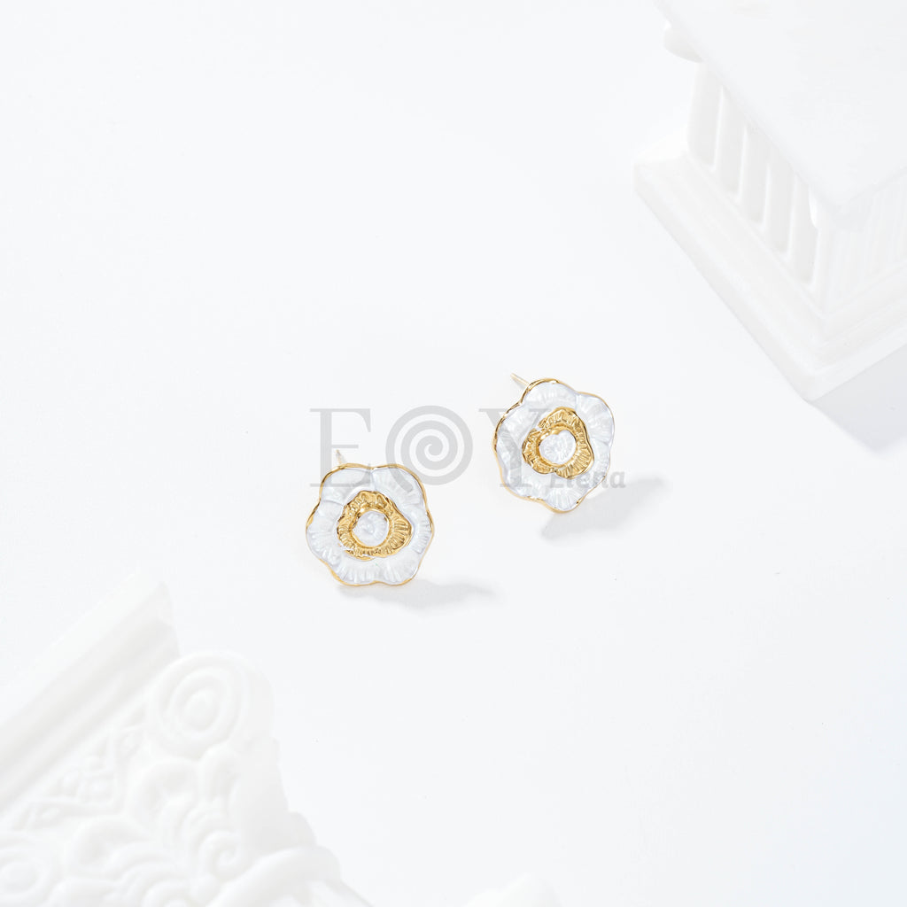Pendientes flor color