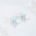Pendientes flor color