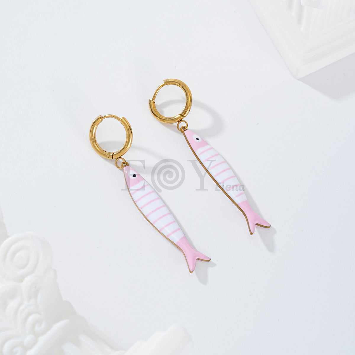 Pendientes aro pez
