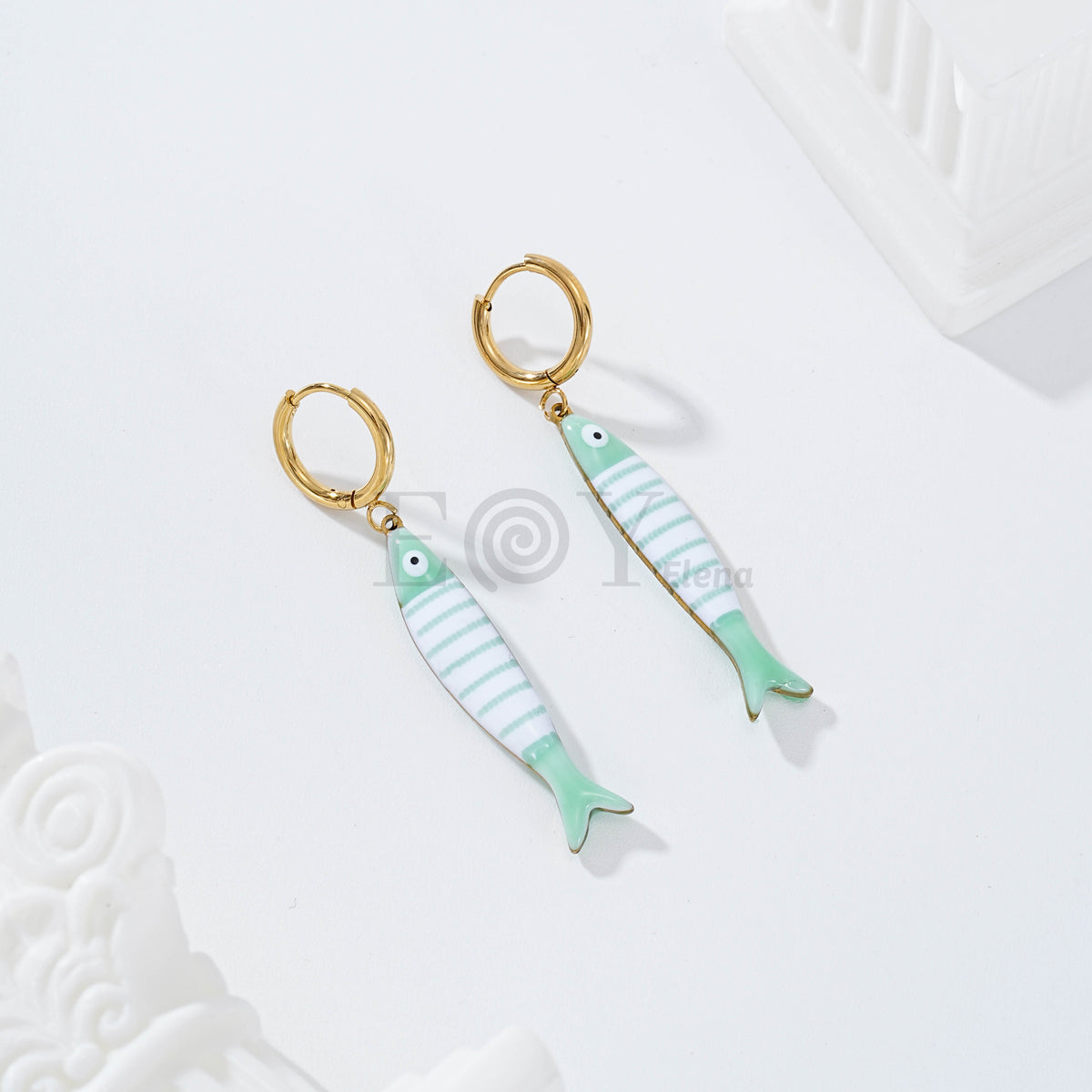 Pendientes aro pez