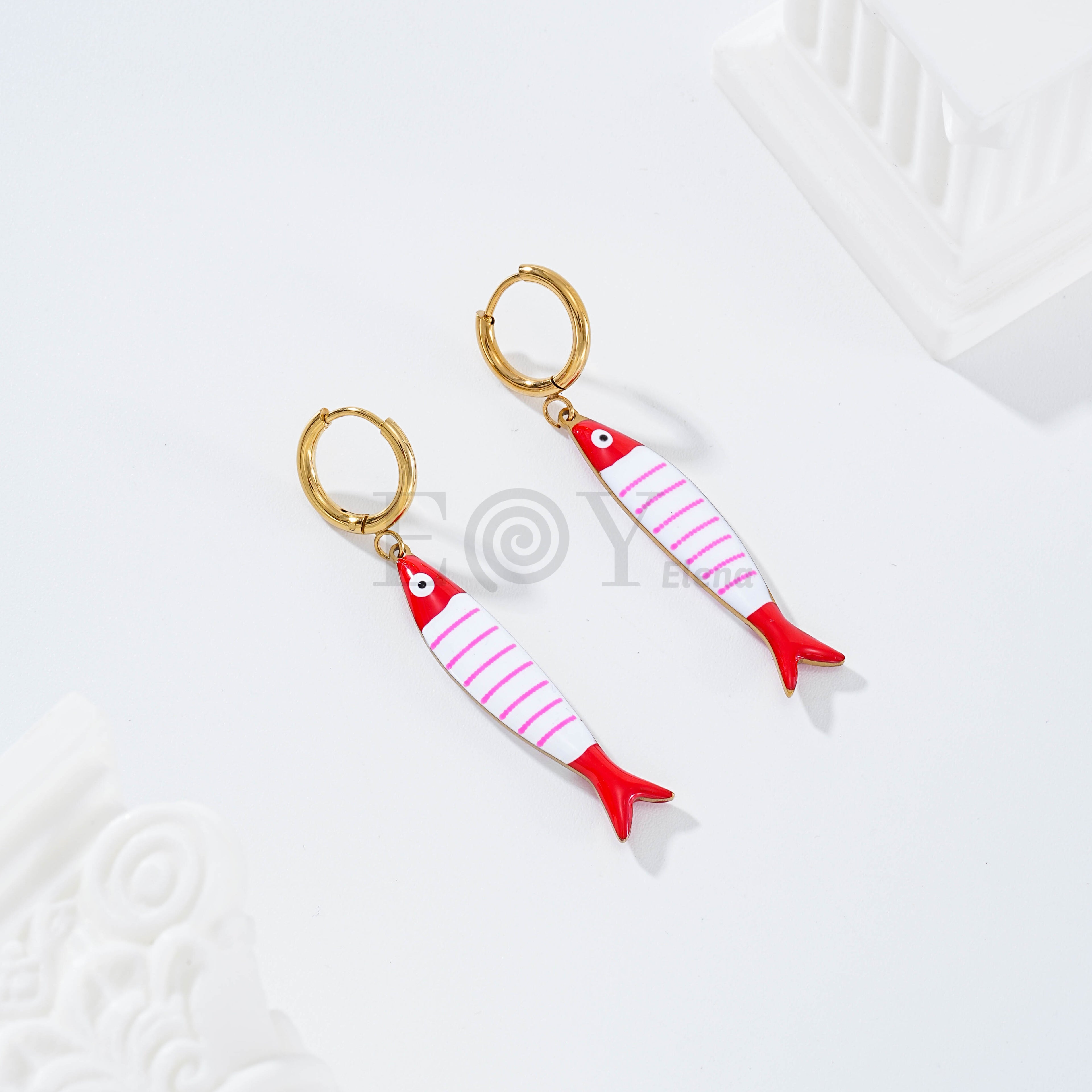 Pendientes aro pez